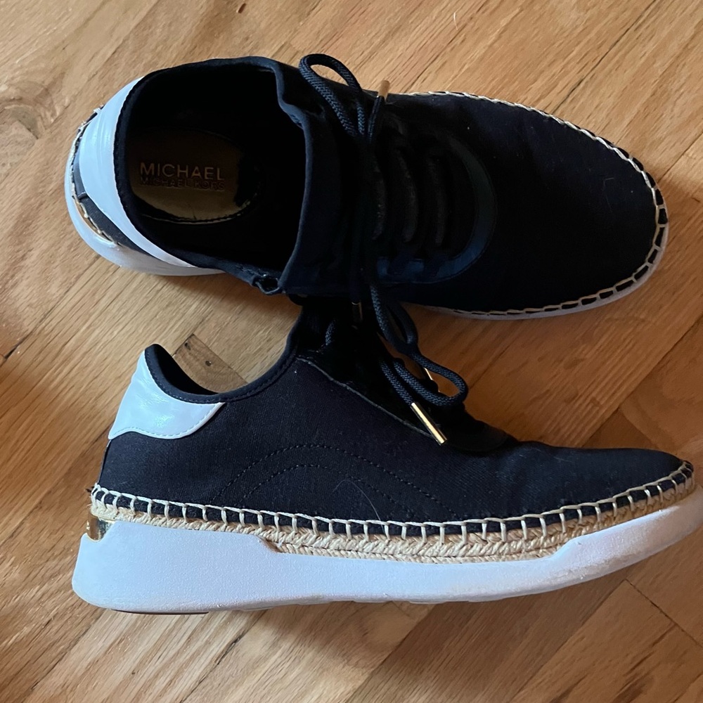 MICHAEL Michael Kors Black and White Sneakers